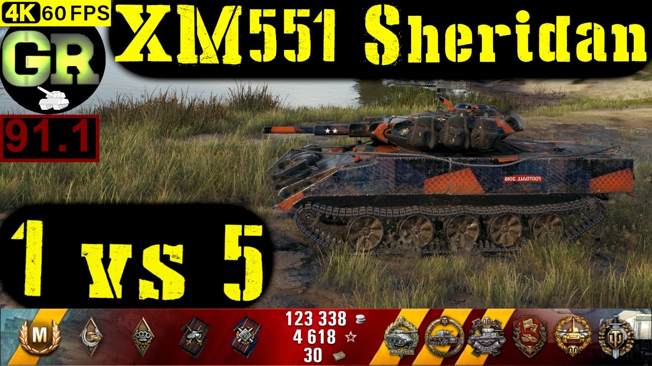 World of Tanks XM551 Sheridan WoT Replay - 8 Kills 8.1K DMG(Patch 1.4.0)