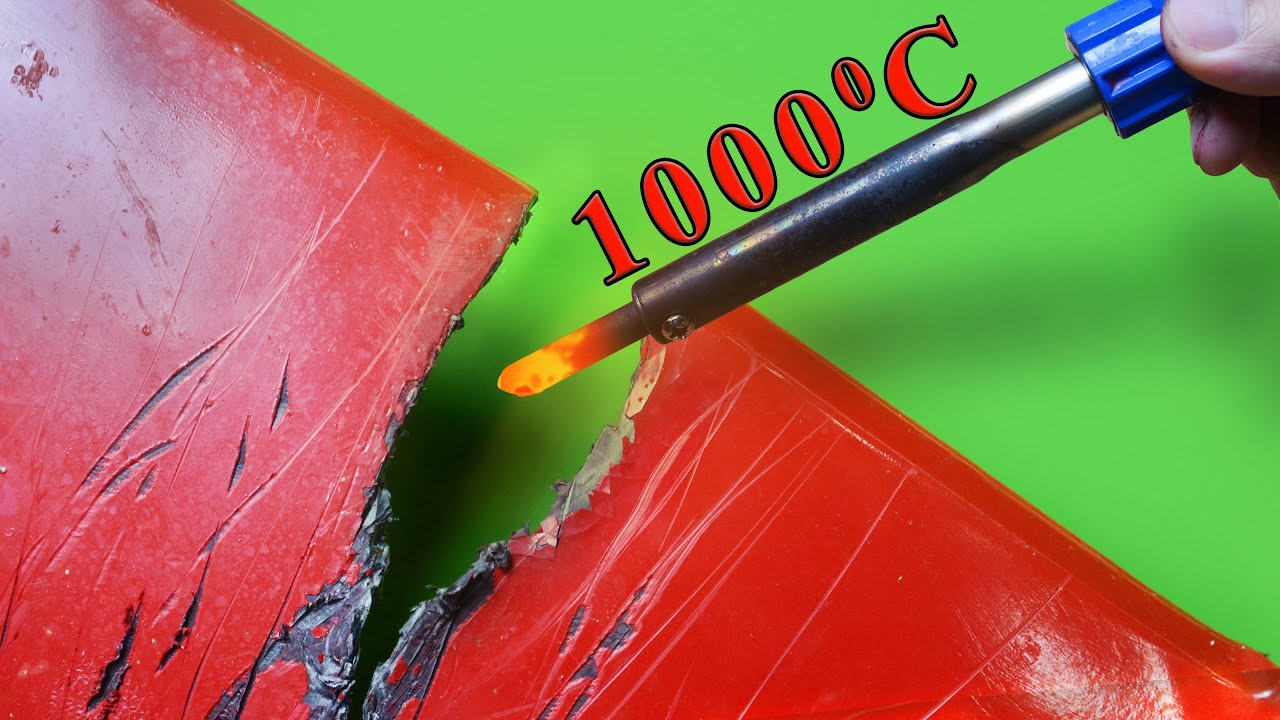 Easy way to make a plastic welding machine to repair bumper with 1.5V battery