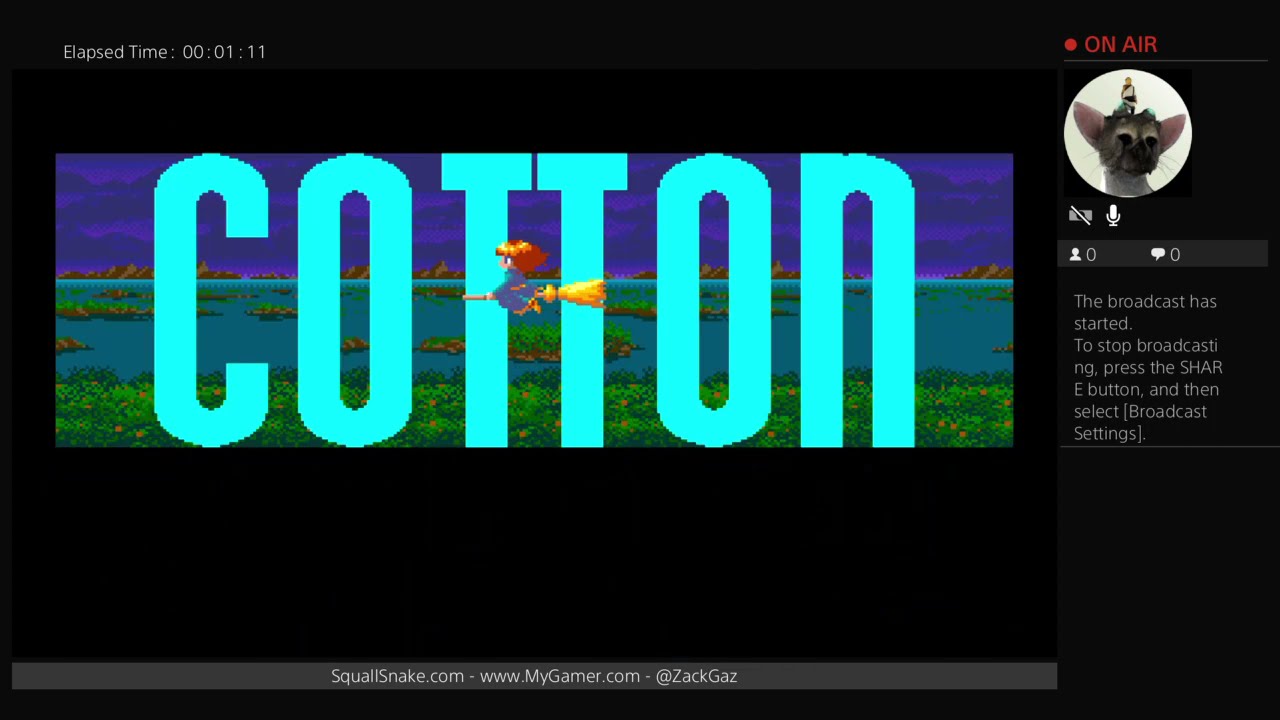 Panorama Cotton (PS4) - let's play (on-rails shooter like Space Harrier) - Sega Mega Drive original