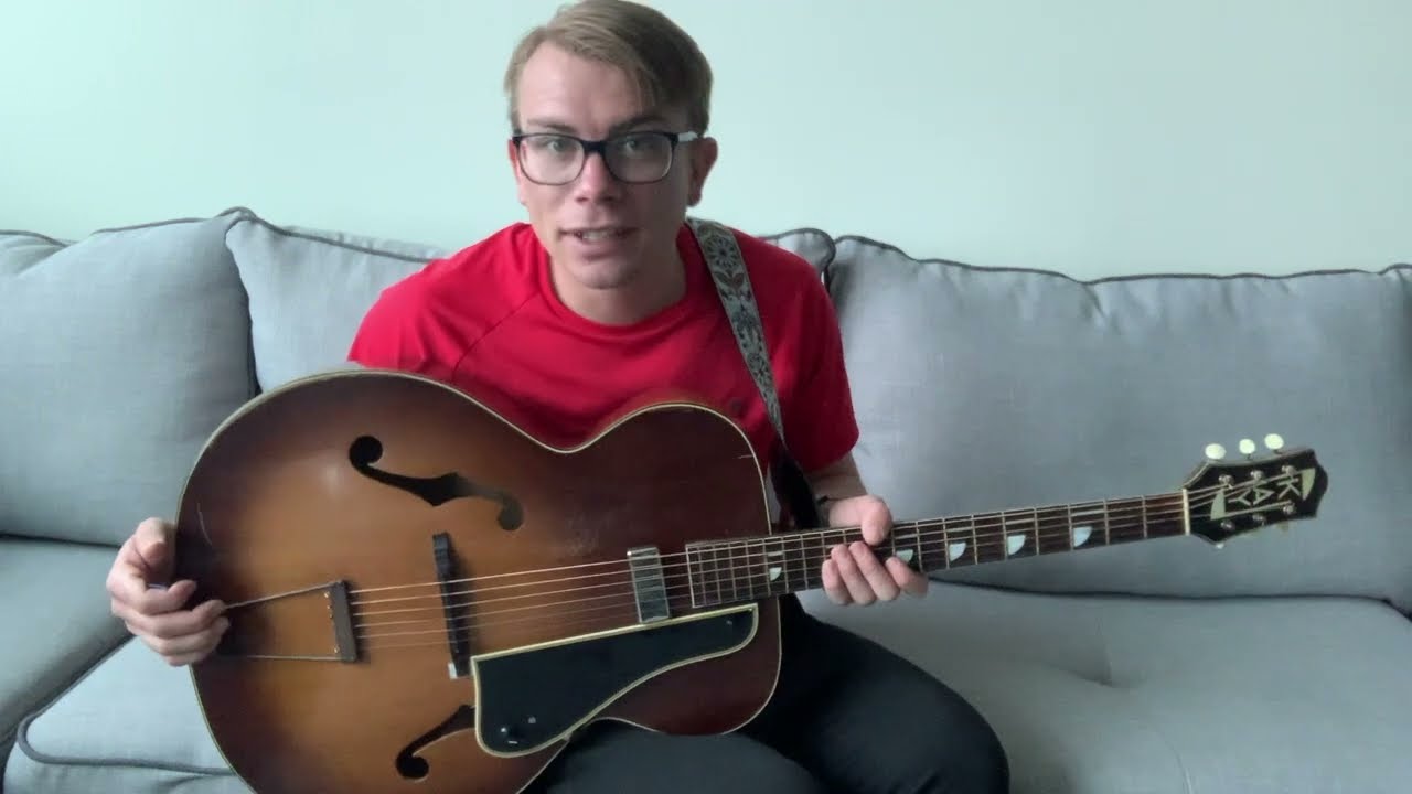My 1940's Kay K-60 archtop guitar.