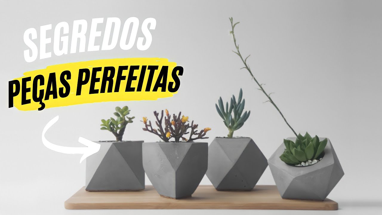 COMO FAZER PEÇAS DE CIMENTO COM ACABAMENTO PROFISSIONAL