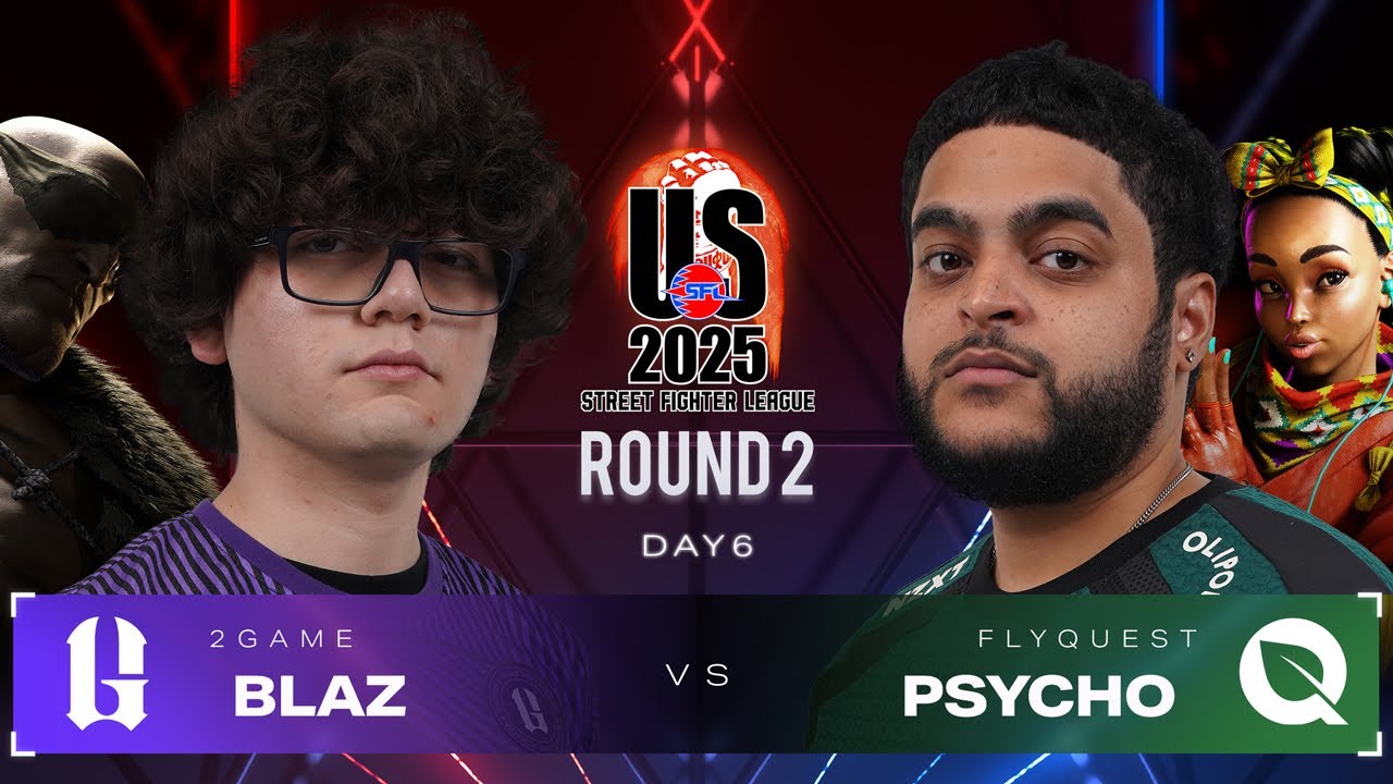 Blaz (Sagat) vs. Psycho (Kimberly) - 2Game vs. FlyQuest - Street Fighter League US 2025 Day 6