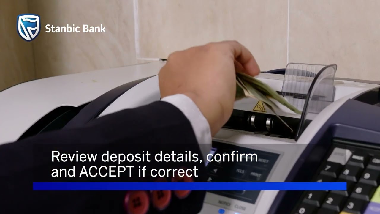 How to use the Stanbic Bank USD Cash Deposit Machines