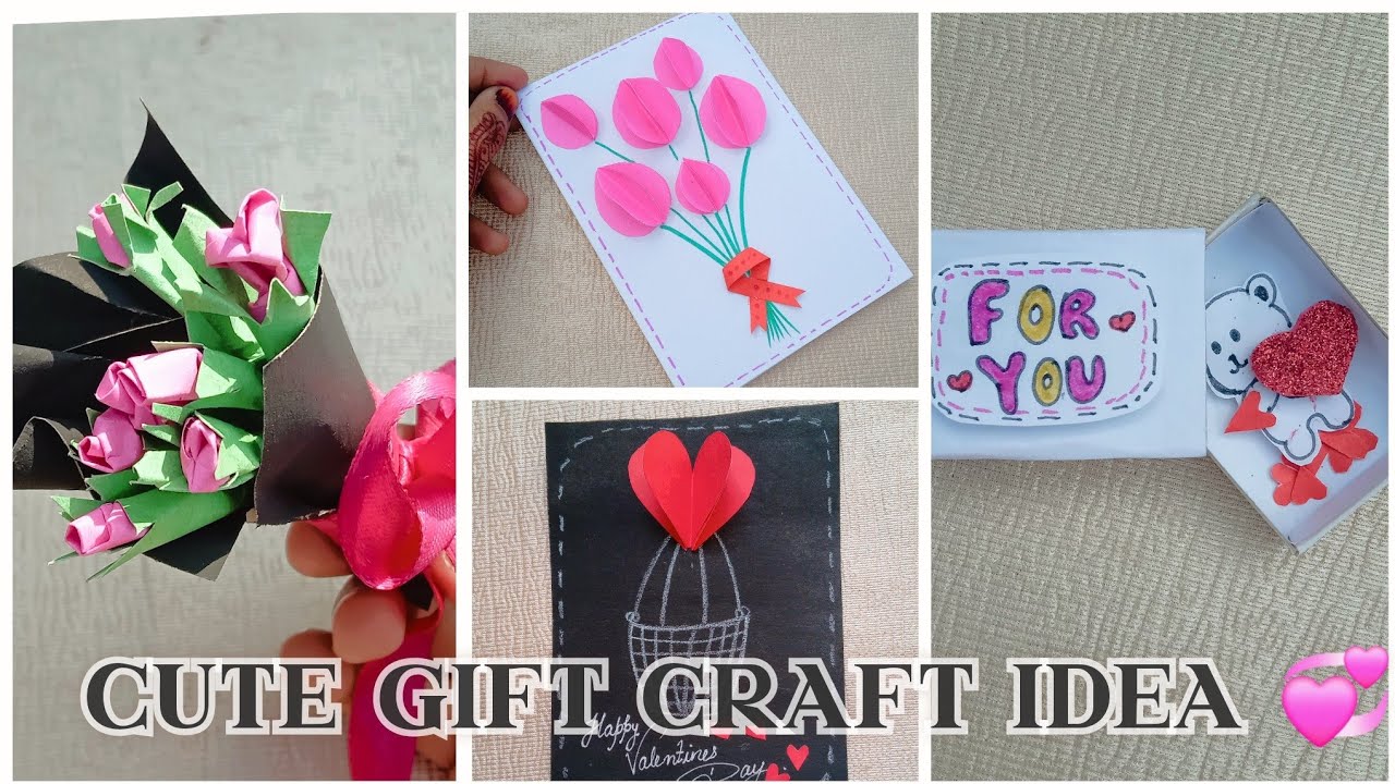 4 cute DIY gift craft //🌸Cute Easy Paper Craft for Beginners// Cute things to make when you're bored