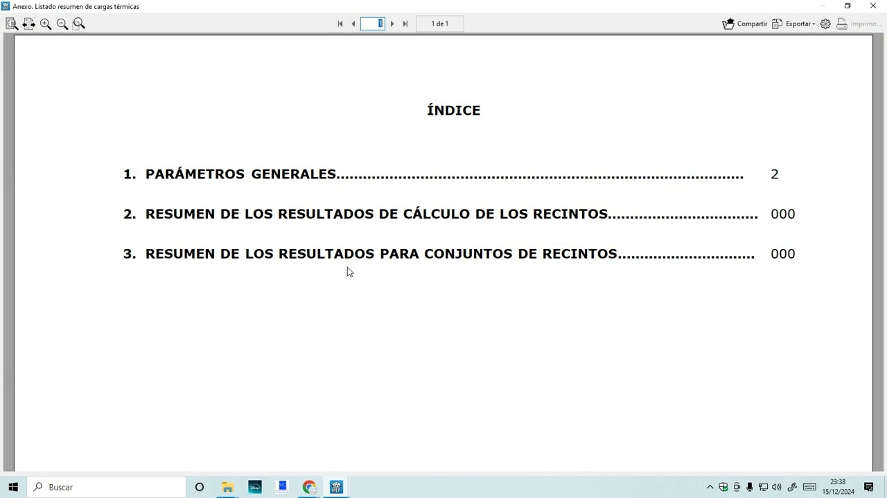 CYPECAD MEP ESTUDIO TERMICO LISTADO