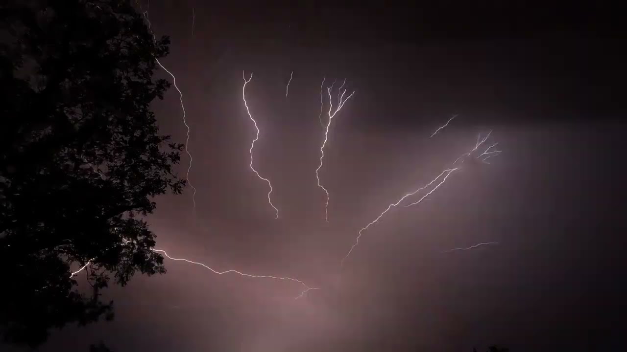 Fireworks and Lightning. Happy 4th of July.