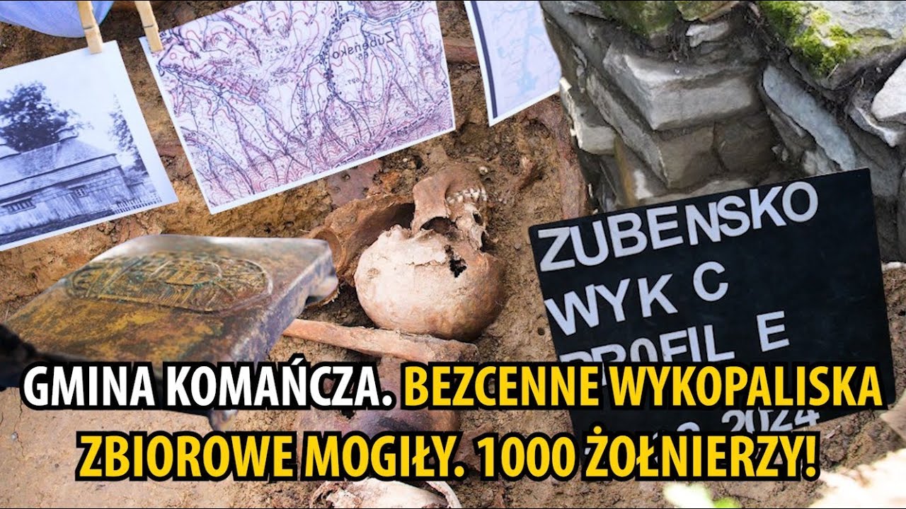 GMINA KOMAŃCZA. Bezcenne wykopaliska. Zbiorowe mogiły. 1000 żołnierzy!