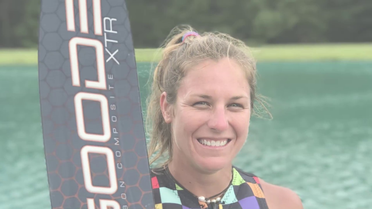 Regina Jaquess sets pending Women's slalom world record of 4 buoys at 41 feet off