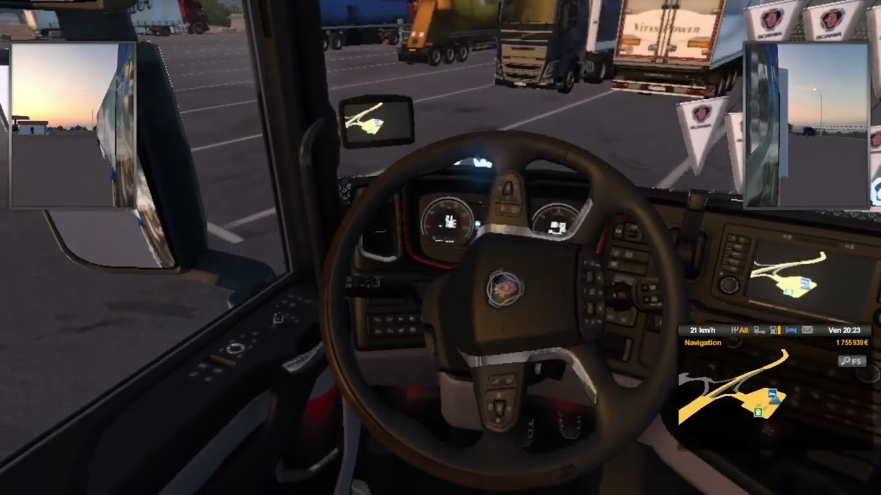 Euro Truck Simulator 2 ciudad real à sassari