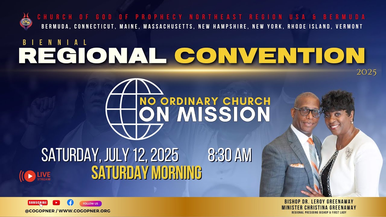 COGOP Northeast Regional Biennial Convention - Saturday Morning, July 12, 2025.