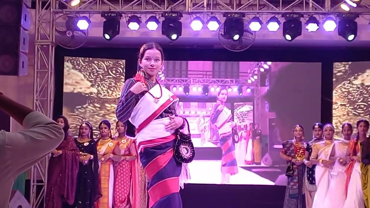 Ananya's ramp walk in dooars supermodel season 1, traditional round ❤️ | Newari dress |ahensandanna