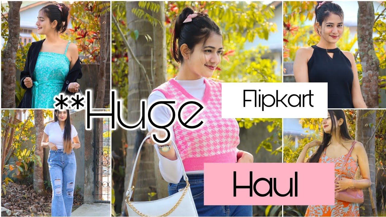 Huge Flipkart Tops, Dresses, Jeans, Sweater Vest Haul | Flipkart Sale Haul | Charchita Sarma