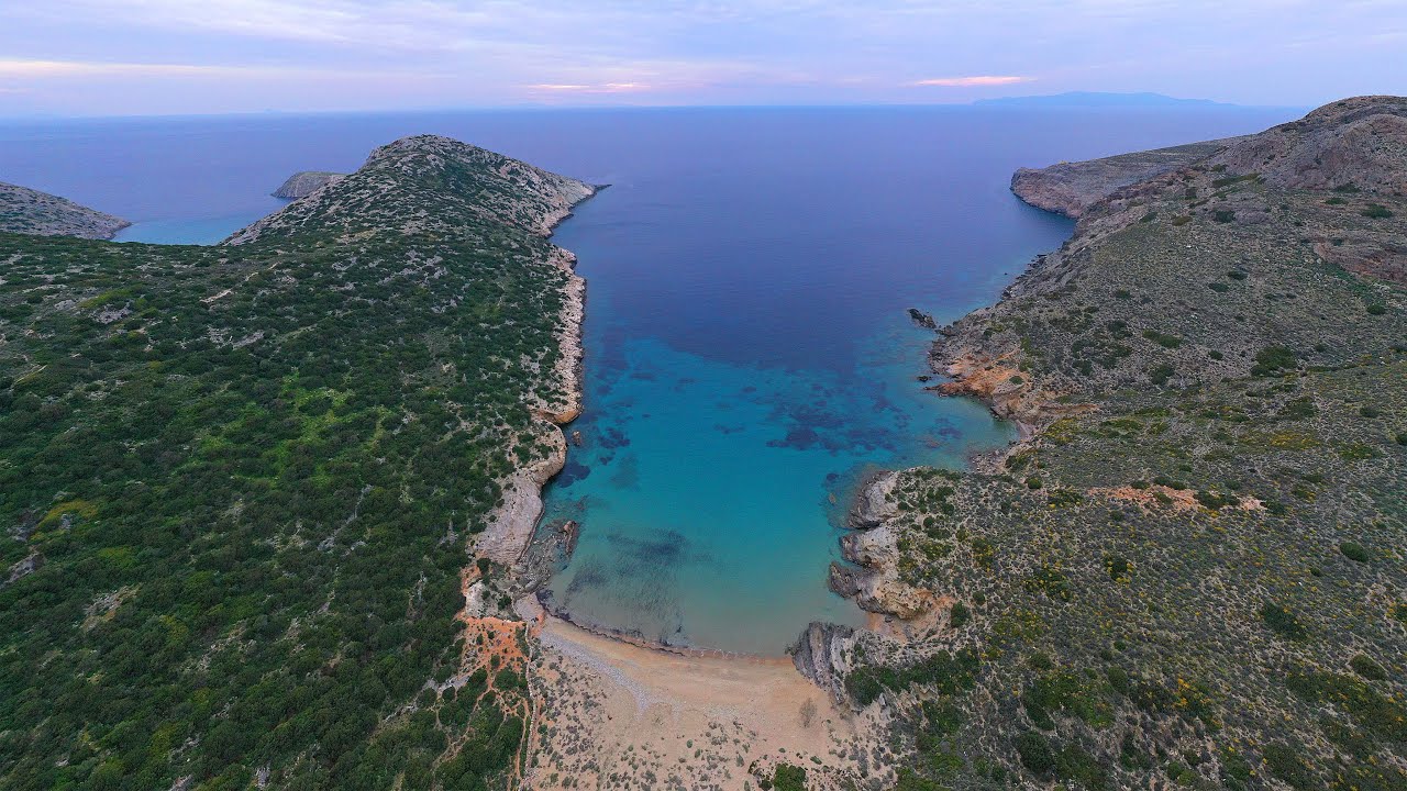 Από το Παπούρι προς την παραλία Αετός στη Σύρο | The path from Papouri  to Aetos beach in Syros