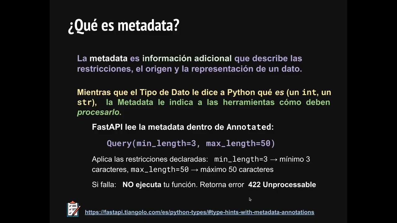Parámetros y Validaciones de Datos (Annotated + Query/Path)
