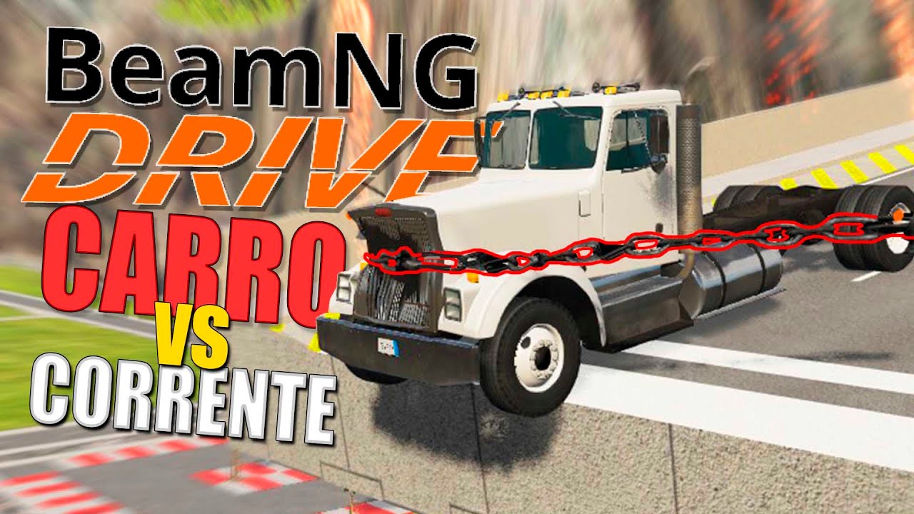 Carros a 300km vs Correntes Na Estrada no BeamNG Drive