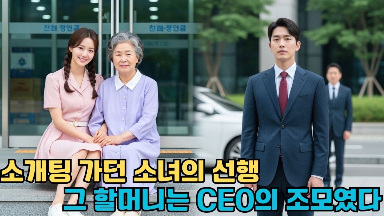 소개팅 가던 착한 소녀, 넘어진 할머니를 도와드렸더니… 그분이 바로 CEO의 할머니였다! #한국드라마 #CEO로맨스
