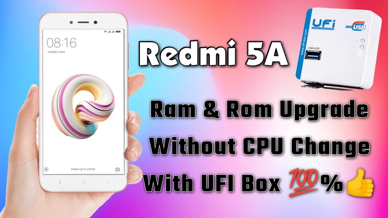 Redmi 5A Ram & Rom Upgrade Without CPU Change With Ufi Box 💯%🆗👍#Gsm Narottam