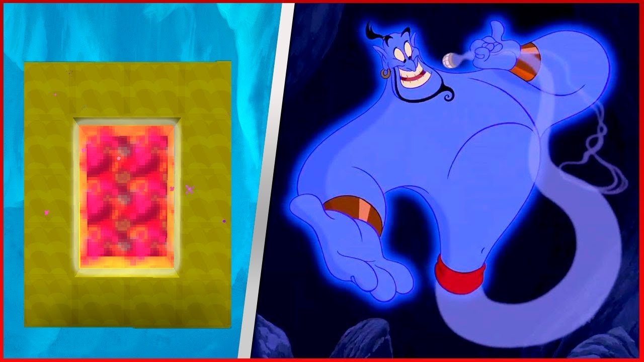 COMO FAZER UM PORTAL PARA O MUNDO DO GÊNIO DO ALADDIN - Minecraft Machinima