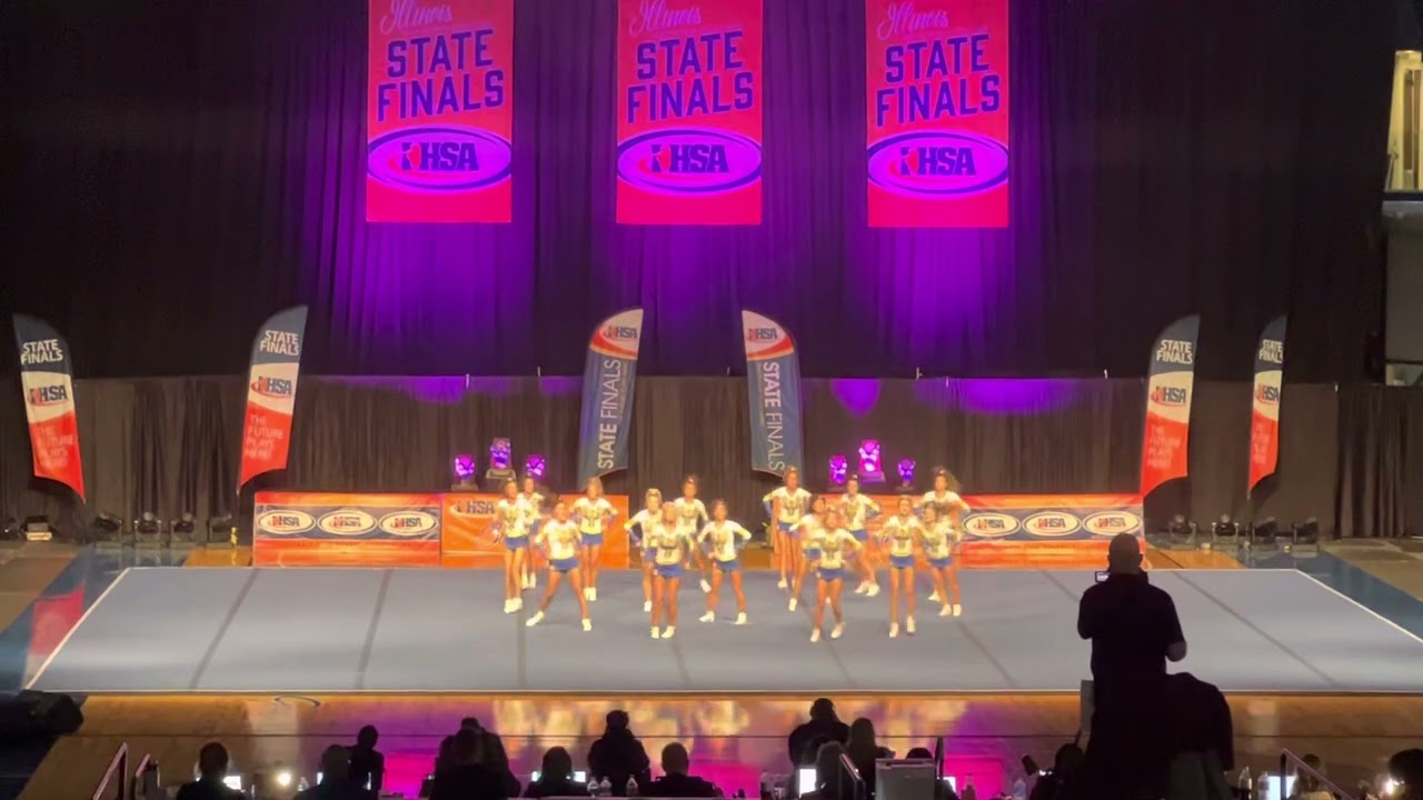 Sandburg Varsity Cheer @ IHSA State 2023 (Day 2)
