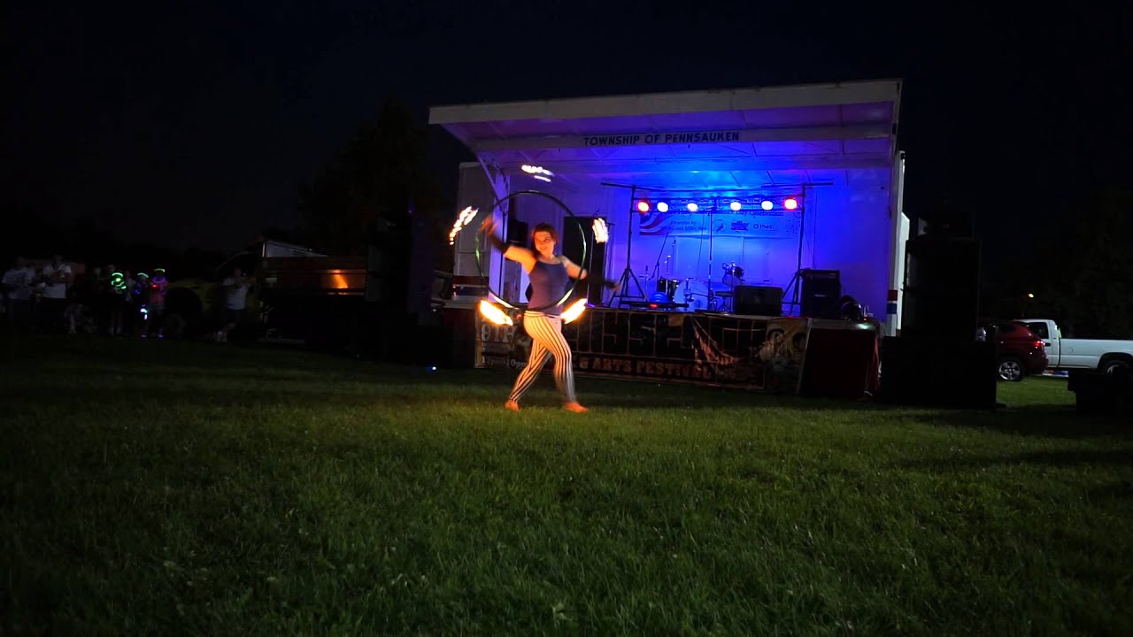 Dayna Fisher Fire Hoop Performance