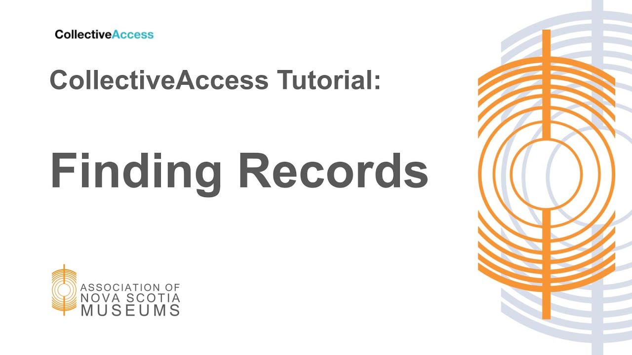 Finding Records in CollectiveAccess
