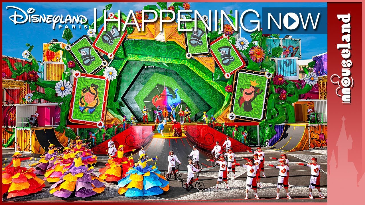 Happening NOW at Disneyland Paris: Alice and the Queen of Hearts Back to Wonderland NEW SHOW 2024