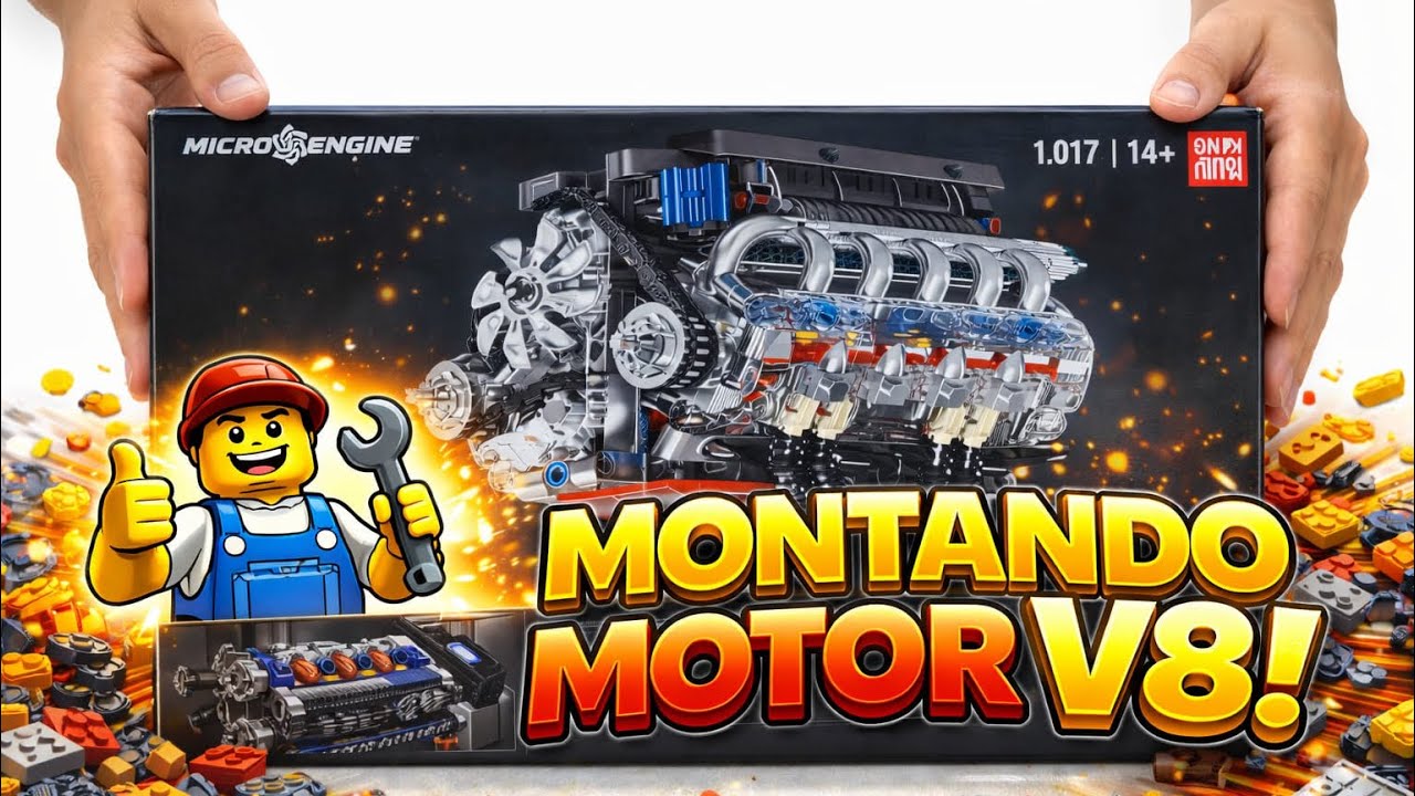 Motor Mould King V8 LSX454 #mouldking #motor #v8power #engine  #chevrolet #doityourself #lego 