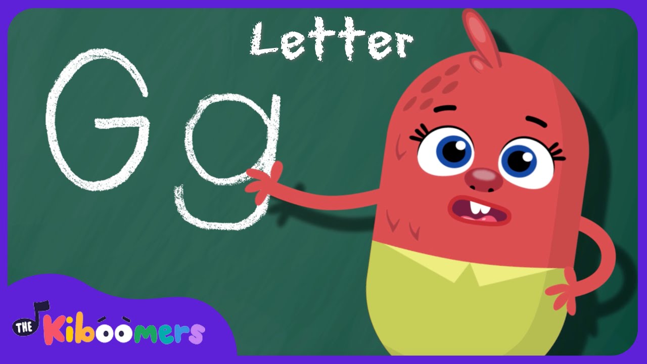 Letter G Song - THE KIBOOMERS Preschool Phonics Sounds - Uppercase & Lowercase Letters