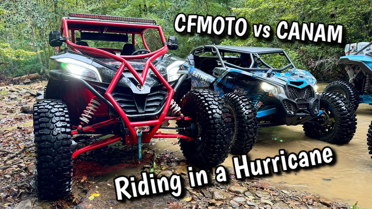 Hurricane Riding at Royal Blue in my CFMOTO w/ RZRs, Canam X3, Honda Talon...