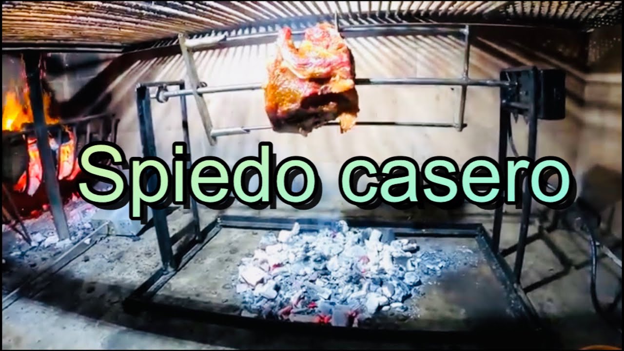 👉Spiedo casero para la parrilla , fabricado con chatarra😃[Electrico🔌]👌