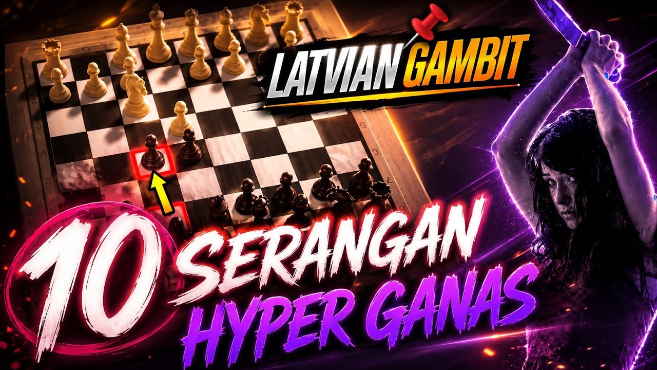 Jebakan² Gokil Latvian Gambit ‼️ buat lawanmu sengsara 😆