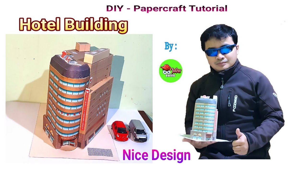 DIY - How to make Hotel Building - papercraft || Papercraft Tutorial || Nice Design