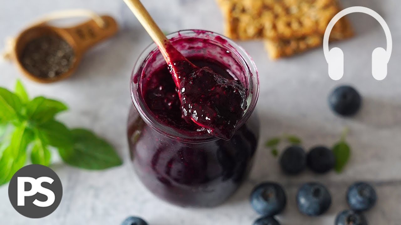 🎧MERMELADA DE ARÁNDANOS (MORAS AZULES) | SIN AZÚCAR | (VEG)