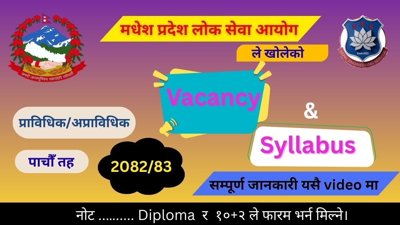 मधेश प्रदेश ले खोलेको vacancy र Syallabus को बरेमा सम्पुर्ण जानकारी
