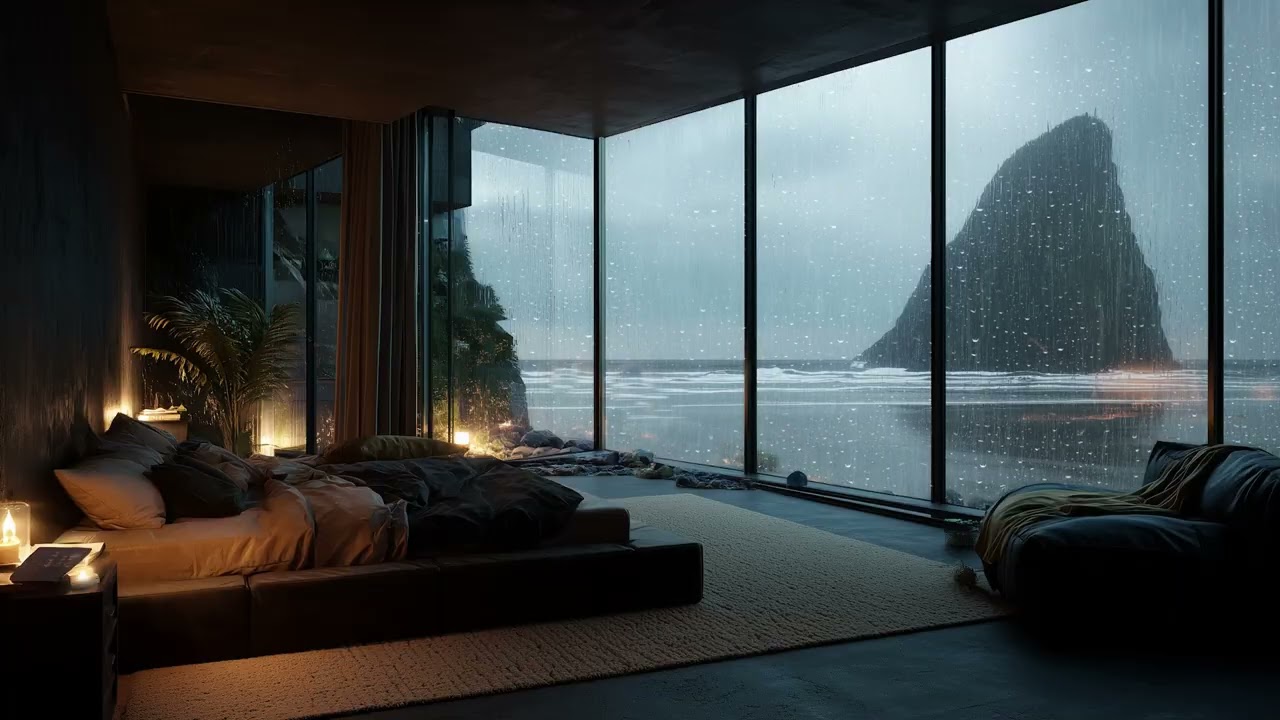 3 Hours Gentle Piano by the Ocean 🌊 Peaceful Sleep Ambience