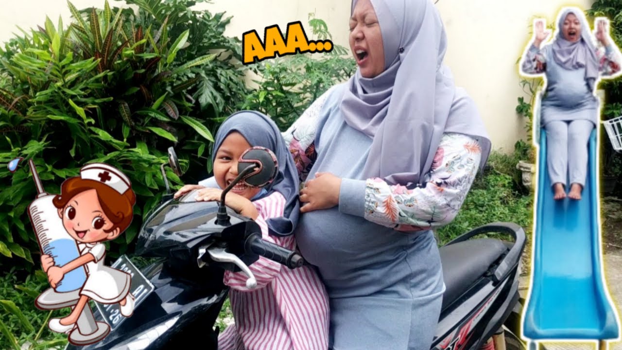 IBU HAMIL PINGSAN 😱 JATOH DARI PEROSOTAN - Drama Revina