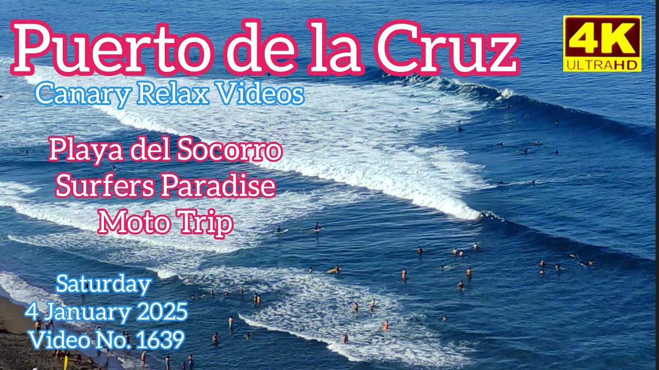 Tenerife 🏝️ Puerto de la Cruz - Playa del Socorro Moto Trip 4 January 2025 Teneriffa