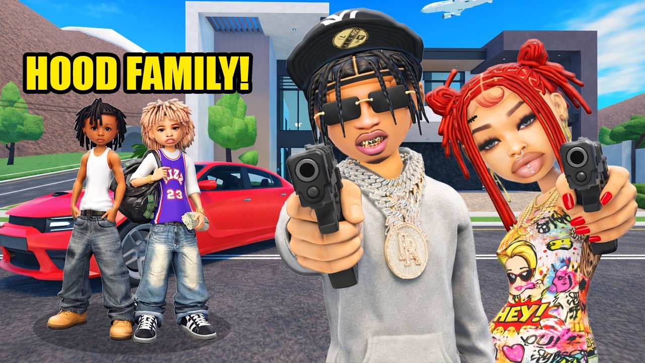 I Made A REALISTIC HOOD FAMILY With My GIRLFRIEND In LIFETOGETHER RP.. We Had BAD KIDS!!