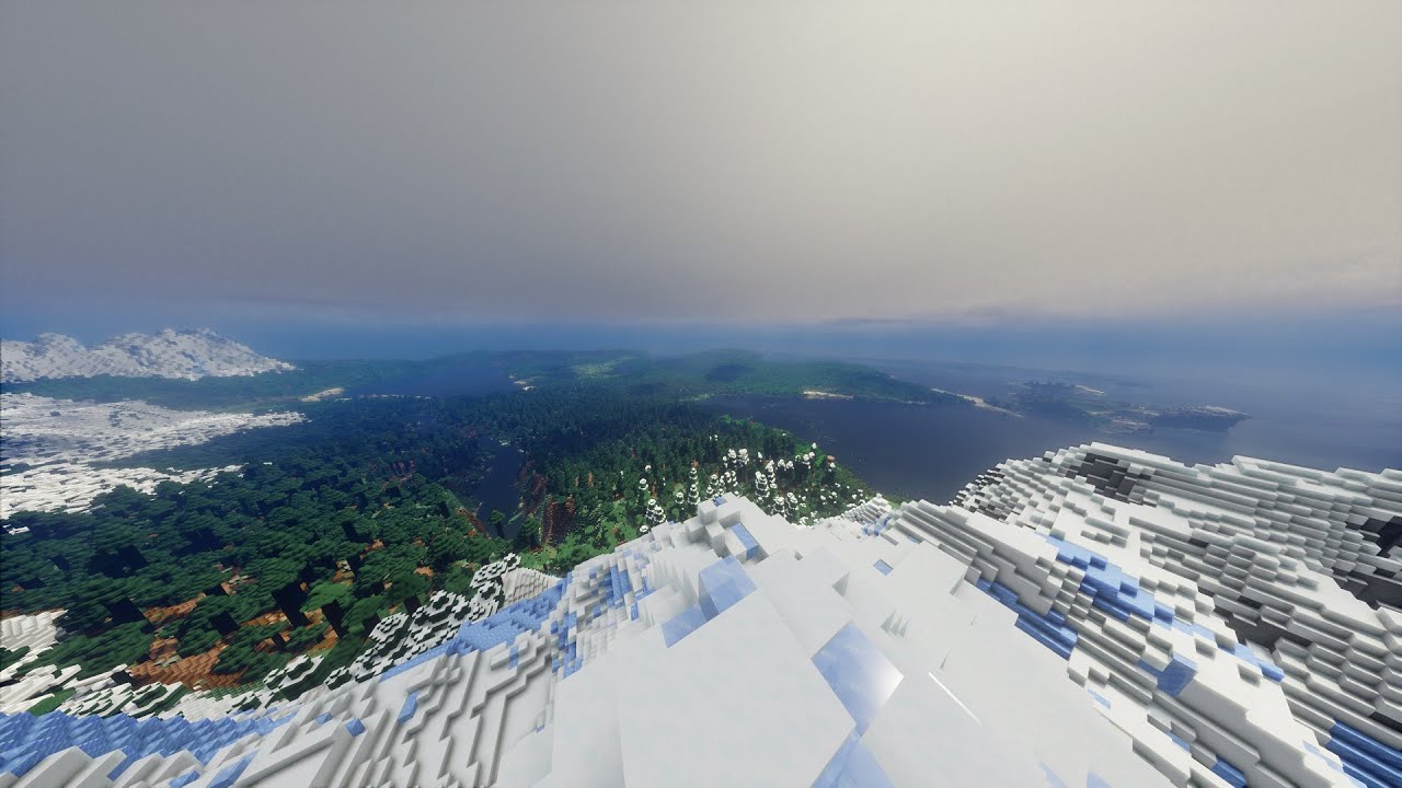 Distant Horizons + Iris Shaders (Bliss shaders) + Tectonic World gen.