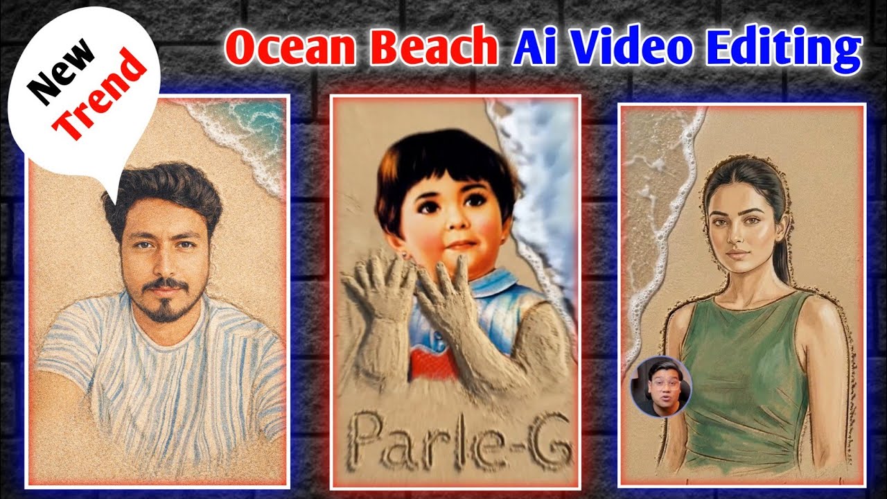 New Trend! Ocean Beach AI Video Editing | Photo to Sand Effect Full Tutorial (2026)