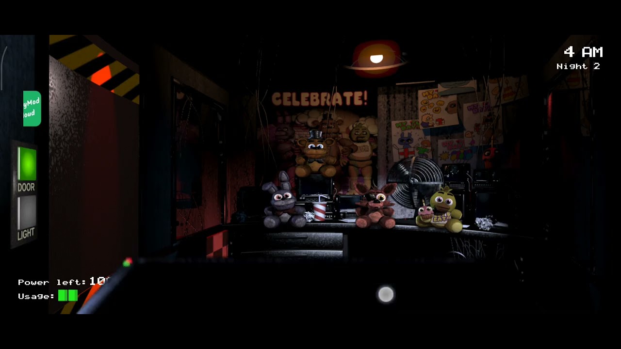 Jogando fnaf 1
