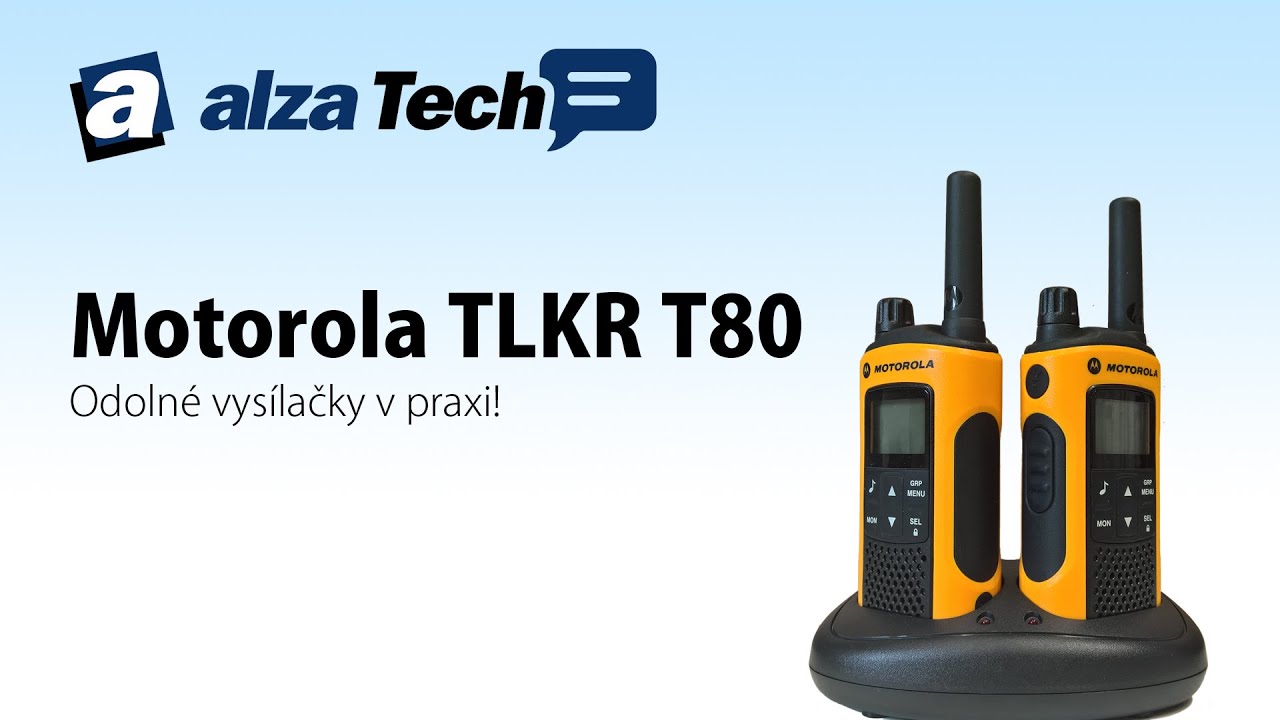 Motorola TLKR T80: Odolné vysílačky v praxi! - AlzaTech #253