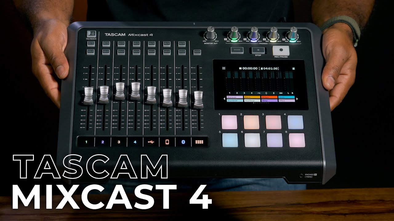 TASCAM Mixcast 4: An All-in-One Podcasting Station! | First Look