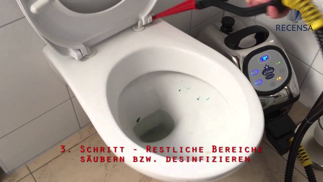 Trockendampfreiniger - Toilettenmuschel ohne Chemie reinigen