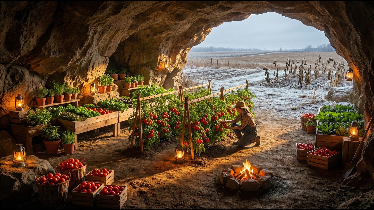 They Called Her Cave Garden a Joke — Until Her Tomatoes Were the Only Ones Left After the Freeze