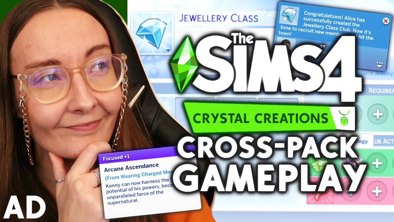 Does Sims 4 Crystal Creations work well with other packs?