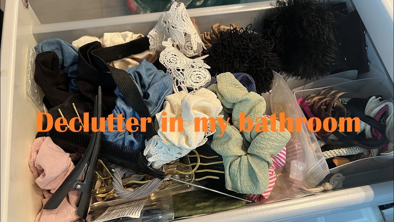 Decluttering in my bathroom