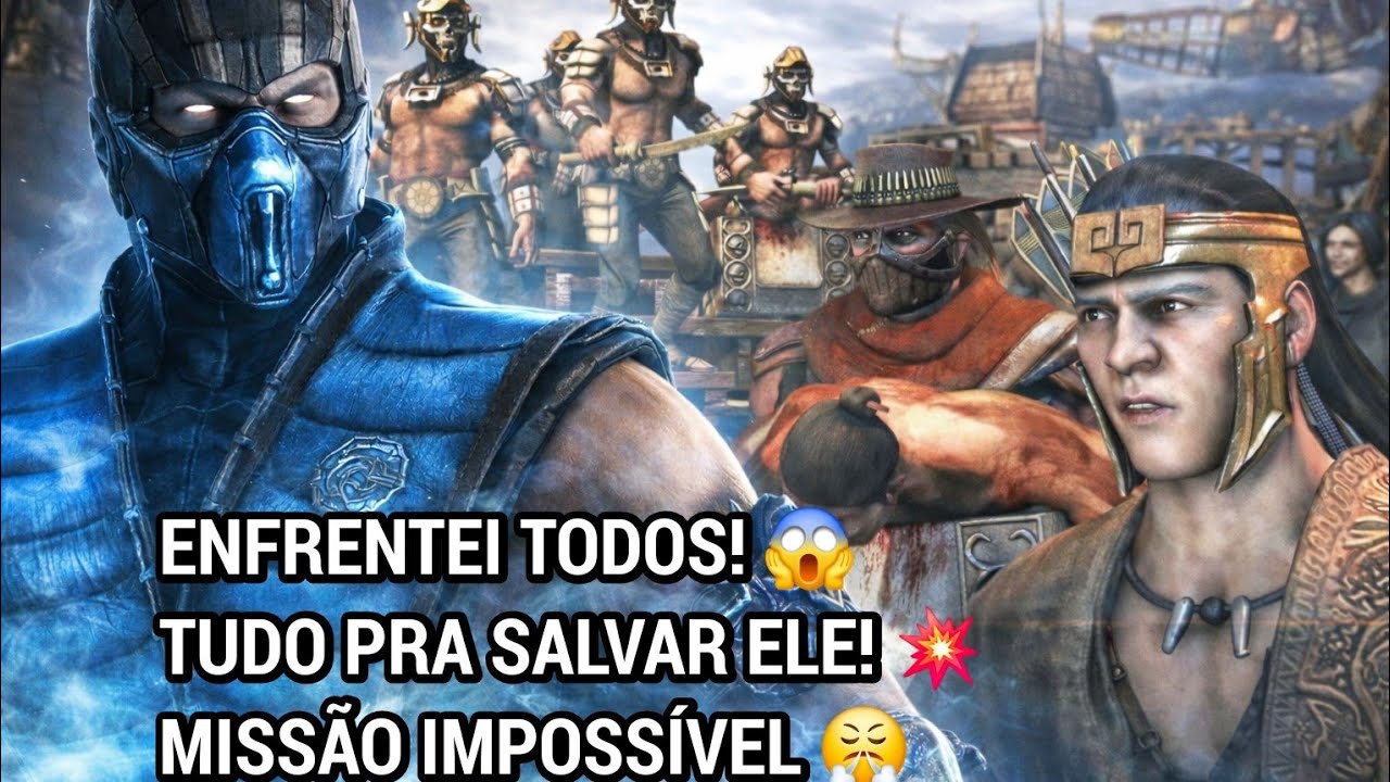Quase Impossível! Enfrentei Todos Eles Para Salvar Esse Homem | Mortal Kombat XL