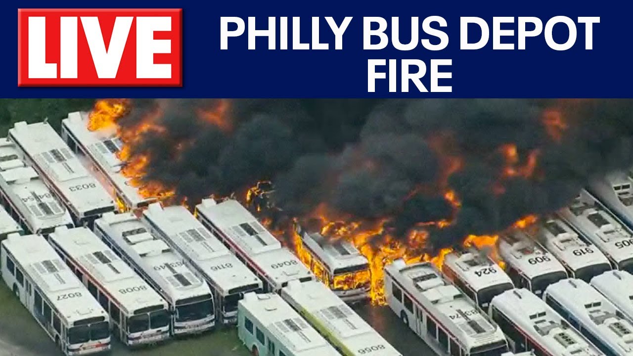Multiple buses burning at Philadelphia bus depot | FOX 5 DC
