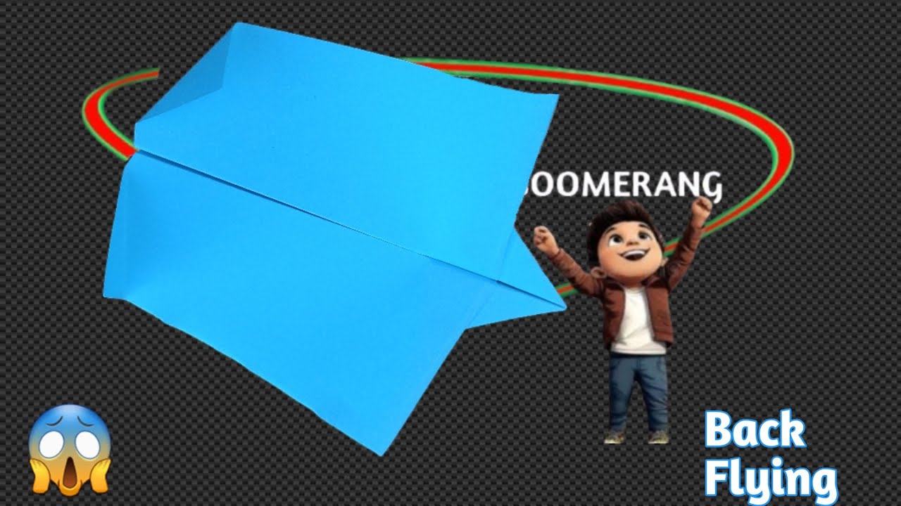 Best Boomerang Paper Airplane Flying Back | How To Make a Fastest Paper Airplane Return